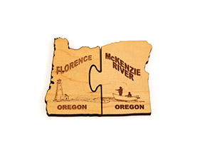 Florence and McKenzie River Oregon Geocoin
