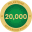 20000 Cache Milestone Coin and Tag Set