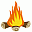 Blaze the Campfire Travel Tag