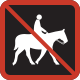 No horses allowed